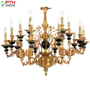 Đèn Chùm Đồng Bát Đá CDQT – 188