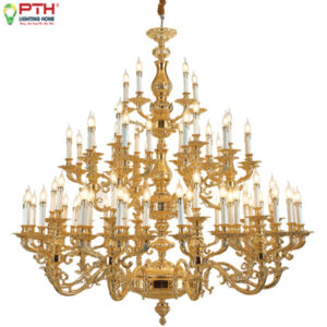 Đèn Chùm Cổ Điển Xi Mạ Vàng 24K CNQT – 196