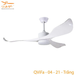 Quạt Trần Phòng Ngủ Có Đèn QViFa – 04 – 21/ trắng