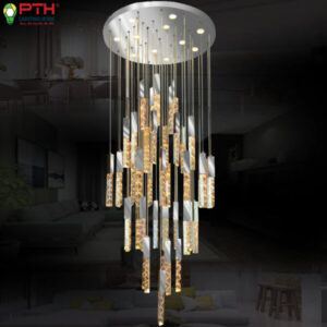 Đèn Thả Thông Tầng Màu Bạc TH – 8290