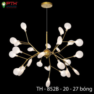 Đèn trang trí thả hera lá thủy tinh TH – 852B – 20/27b