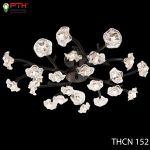 Đèn thả trần hoa thủy tinh THCN 152