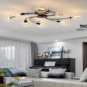 Ốp trần 8 chao thủy tinh THCN 278