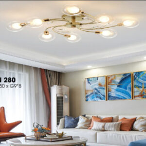 Đèn ốp chóa thủy tinh THCN 280