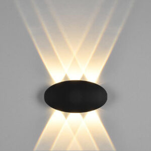 Đèn tường ngoài trời hình oval 6 mắt VNT – 636