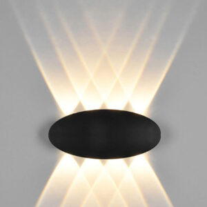 Đèn tường ngoài trời hình oval 8 mắt VNT – 637